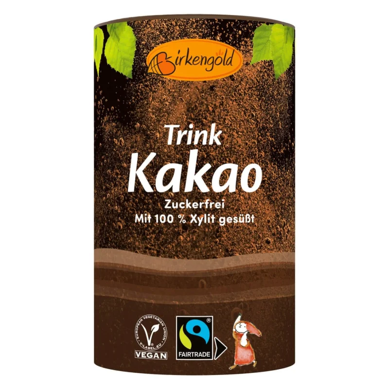 Ciocolata calda indulcita cu xylitol 200g Birkengold