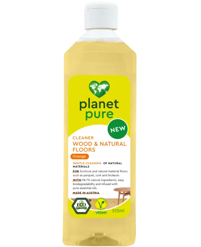 Detergent bio pentru suprafete din lemn – portocale – 510ml, Planet Pure