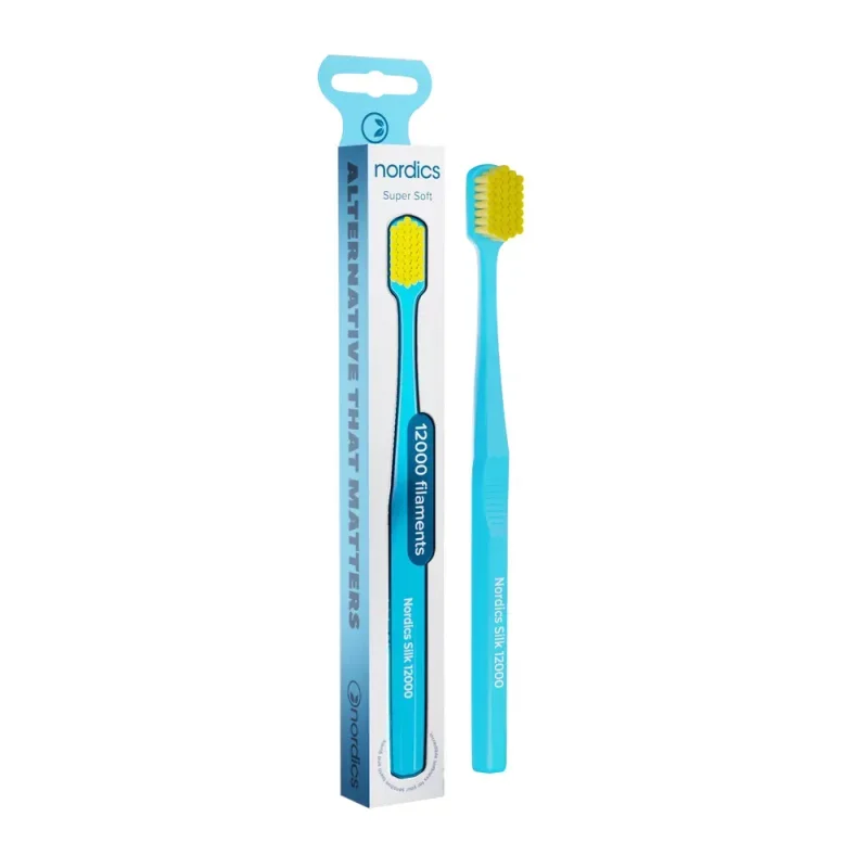Periuta de dinti pentru adulti 12000 filamente – super moale – albatru Nordics
