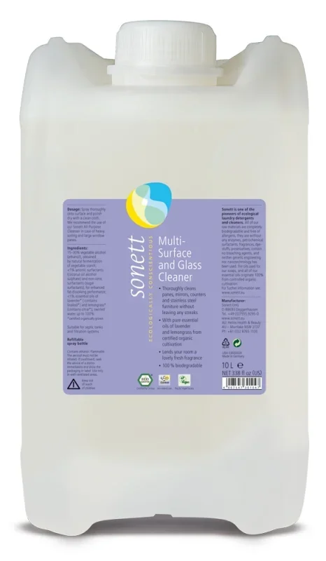 Detergent pentru sticla si alte suprafete ecologic 10l Sonett