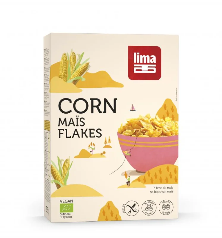 Fulgi de porumb bio 375g Lima