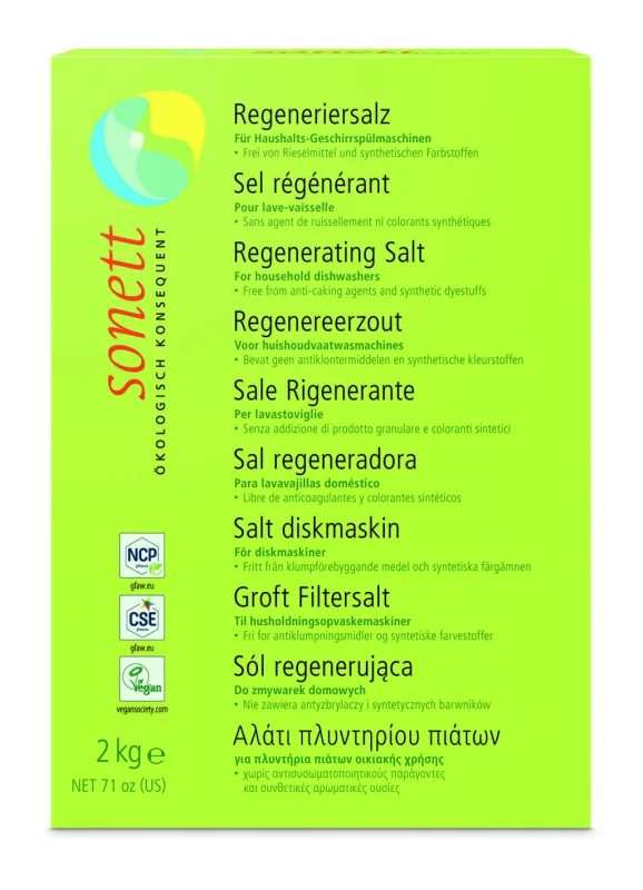 Sare regeneranta pentru masina de spalat vase ecologica 2kg Sonett