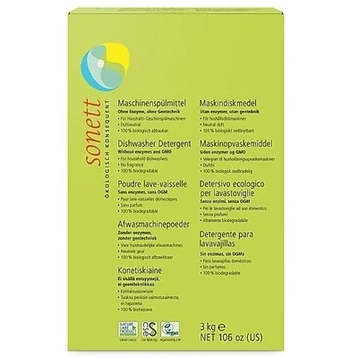 Detergent praf pentru masina de spalat vase ecologic 3kg Sonett