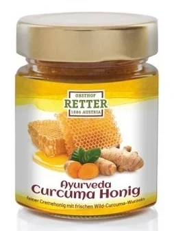 Miere cu turmeric bio 250g Retter