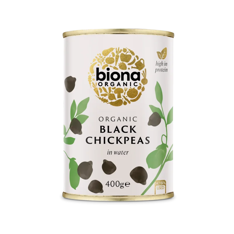 Naut negru la conserva bio 400g Biona