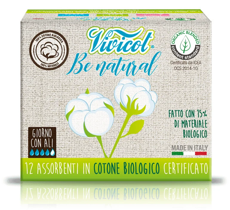 Absorbante de zi din bumbac ecologic 4 picaturi 12buc Vivicot