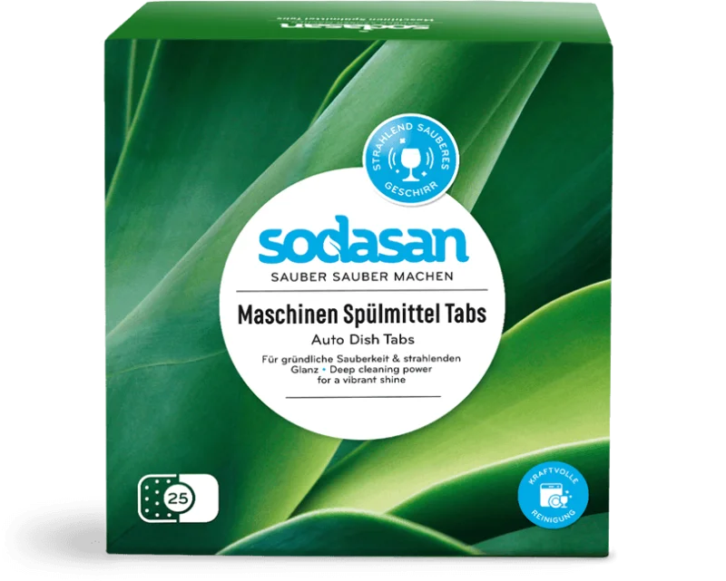 Tablete pentru masina spalat vase ecologice 25buc 625g Sodasan