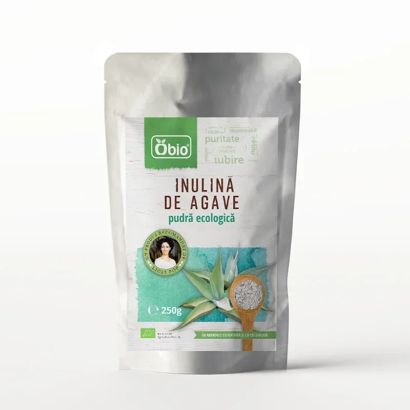 Inulina de agave pudra bio 250g Obio