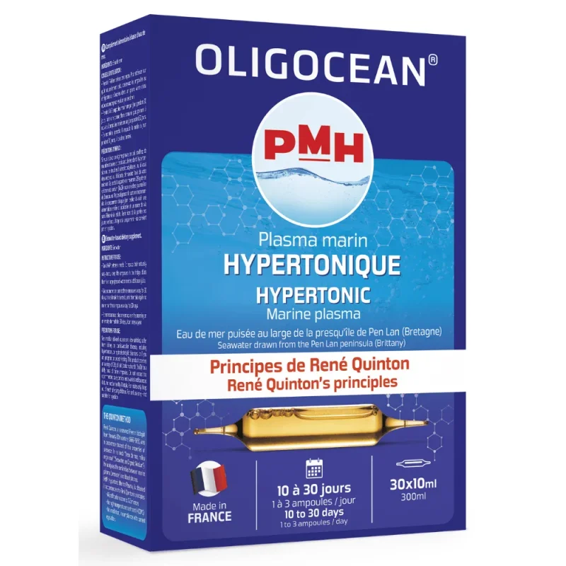 Plasma marina hipertonic Oligocean – metoda quinton 30 fiole x 10ml 300ml Oligocean
