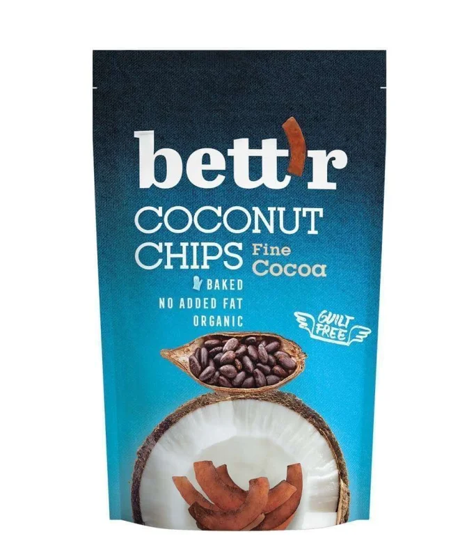 Chips de cocos cu cacao bio 70g Bettr