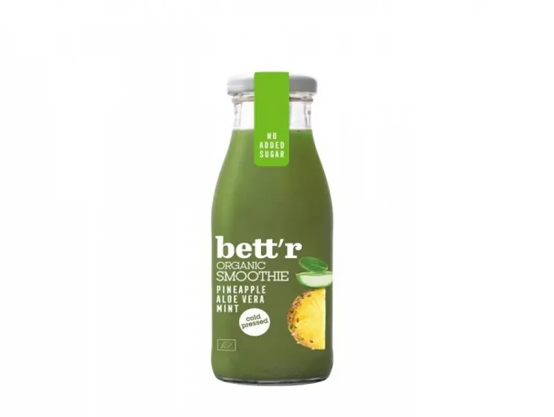Smoothie cu ananas, aloe si menta bio 250ml Bettr