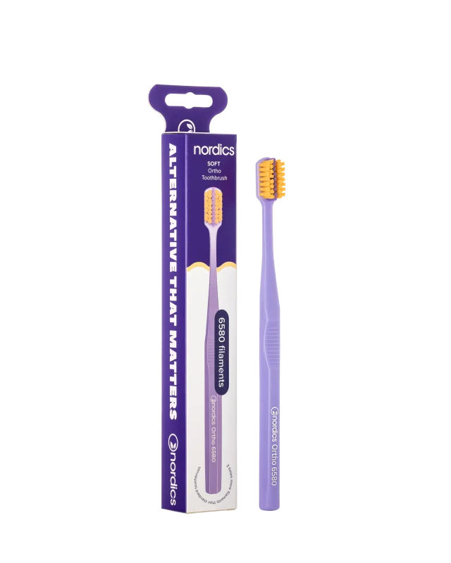 Periuta de dinti Ortho 6580 filamente – moale – portocaliu Nordics