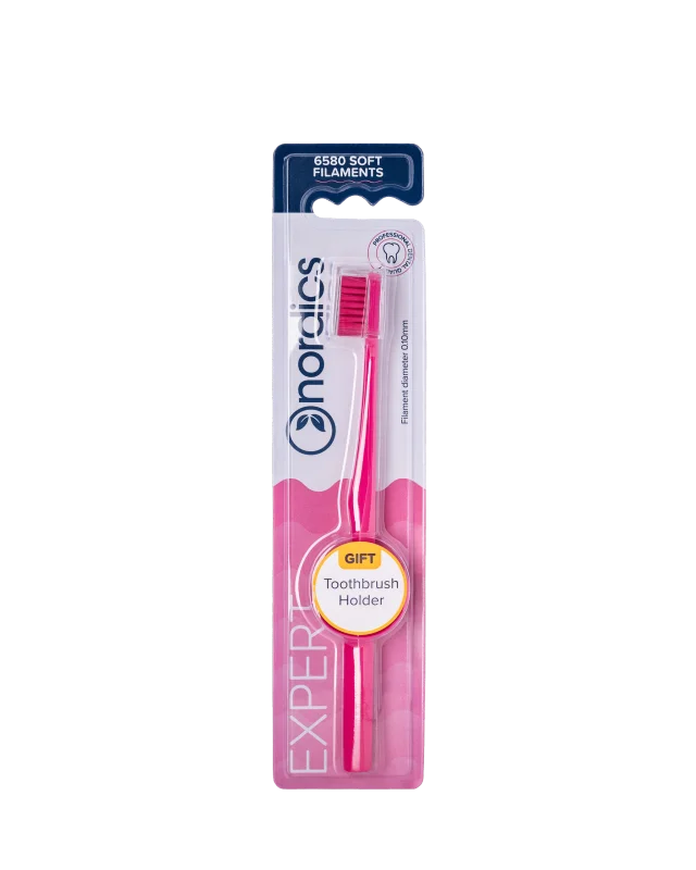 Periuta de dinti Expert 6580 filamente – moale – roz Nordics