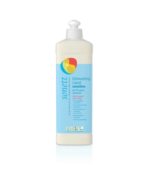 Detergent lichid pentru vase sensitive ecologic 1l Sonett
