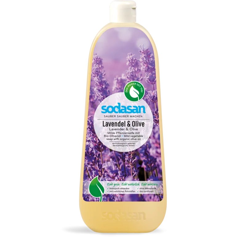 Sapun lichid cu lavanda si masline ecologic 1l Sodasan