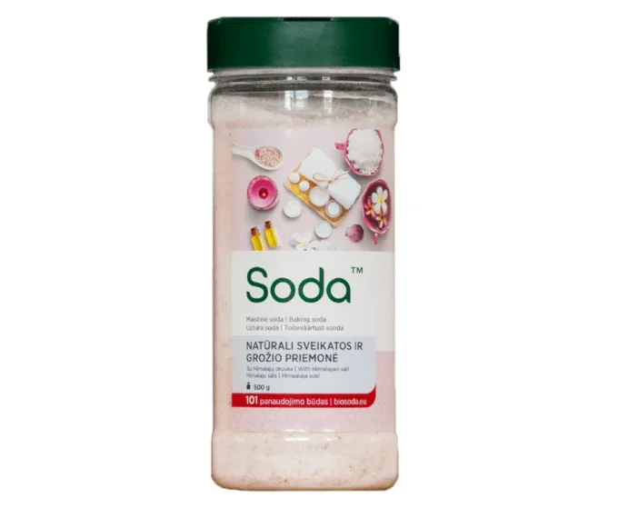 Mix pentru baie cu bicarbonat de sodiu si sare de Himalaya 500g Soda