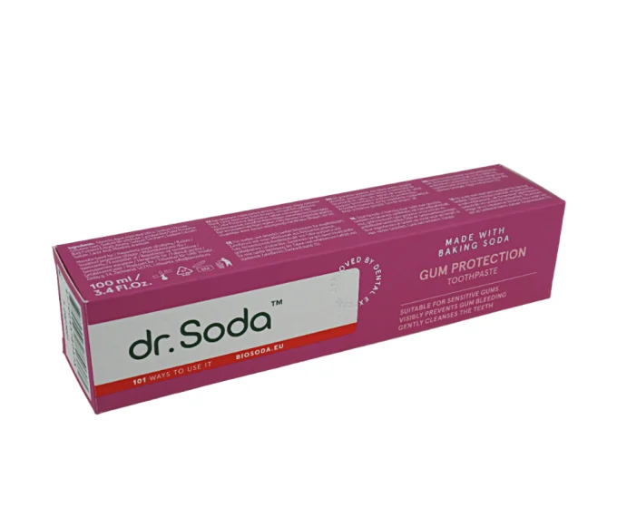 Pasta de dinti cu bicarbonat de sodiu Gum Protection 100ml Dr. Soda