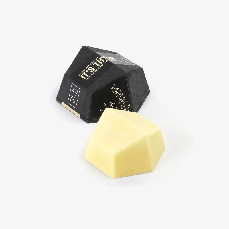 Unt de corp solid cu cimbru, murumuru si chimen negru it’s thyme 50g Solidu