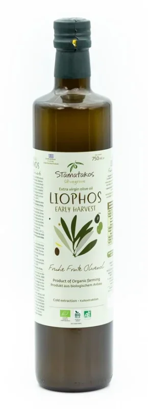 Ulei de masline extravirgin liophos early harvest bio 750ml Stamatakos Olivegrove