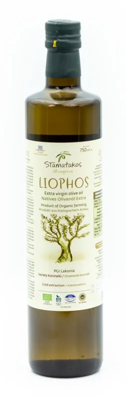 Ulei de masline extravirgin liophos bio 750ml Stamatakos Olivegrove