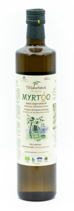 Ulei de masline extravirgin myrtoo bio 750ml Stamatakos Olivegrove