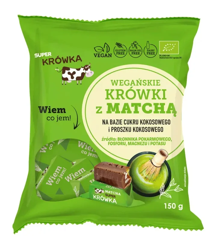 Caramele – aroma matcha bio 150g Super Fudgio