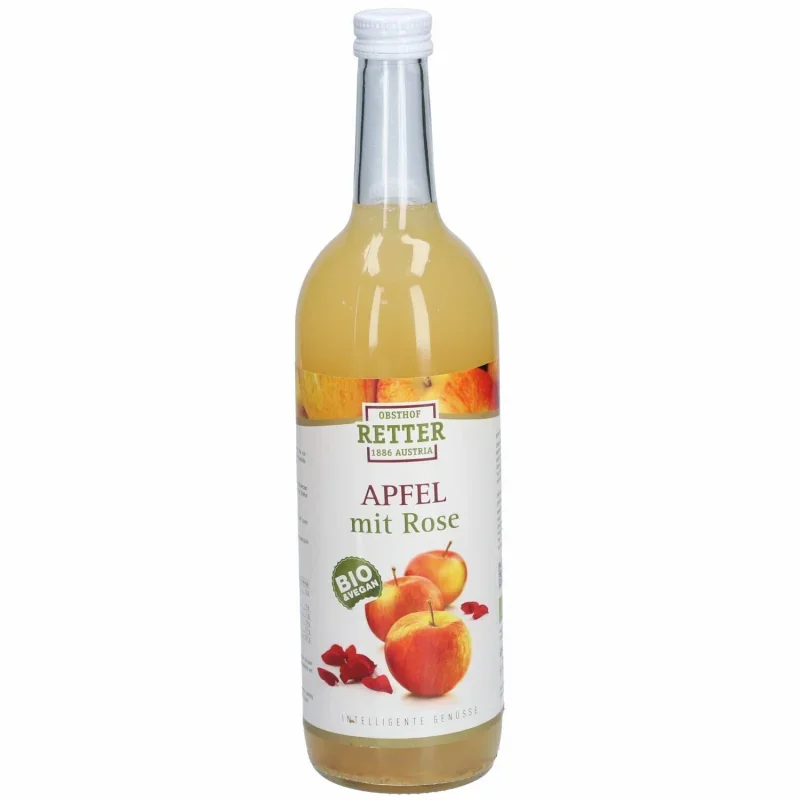 Suc de mere cu trandafir bio 750ml Retter