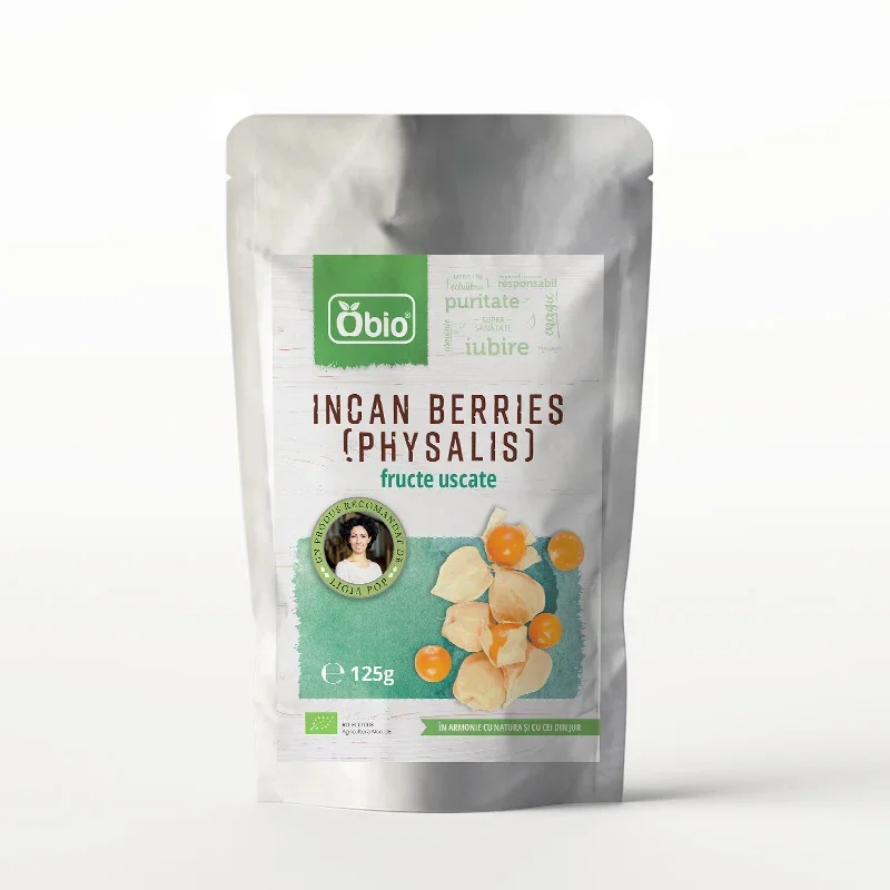 Incan berries fructe uscate bio 125g Obio