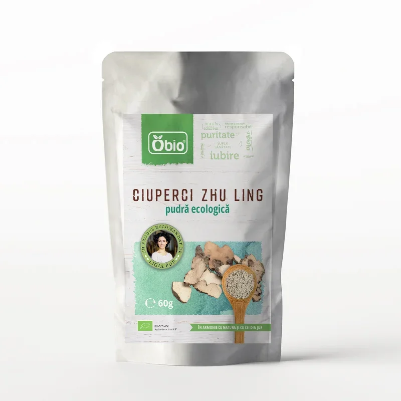 Ciuperci zhu ling pudra bio 60g Obio