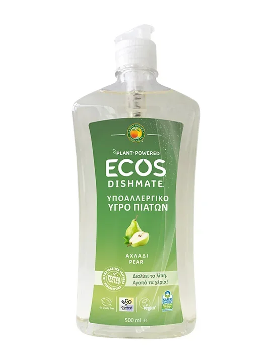 Detergent lichid pentru vase cu pere 500ml Ecos