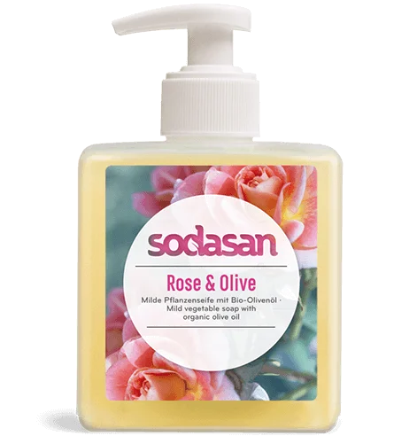 Sapun lichid cu trandafir si masline ecologic 300ml Sodasan