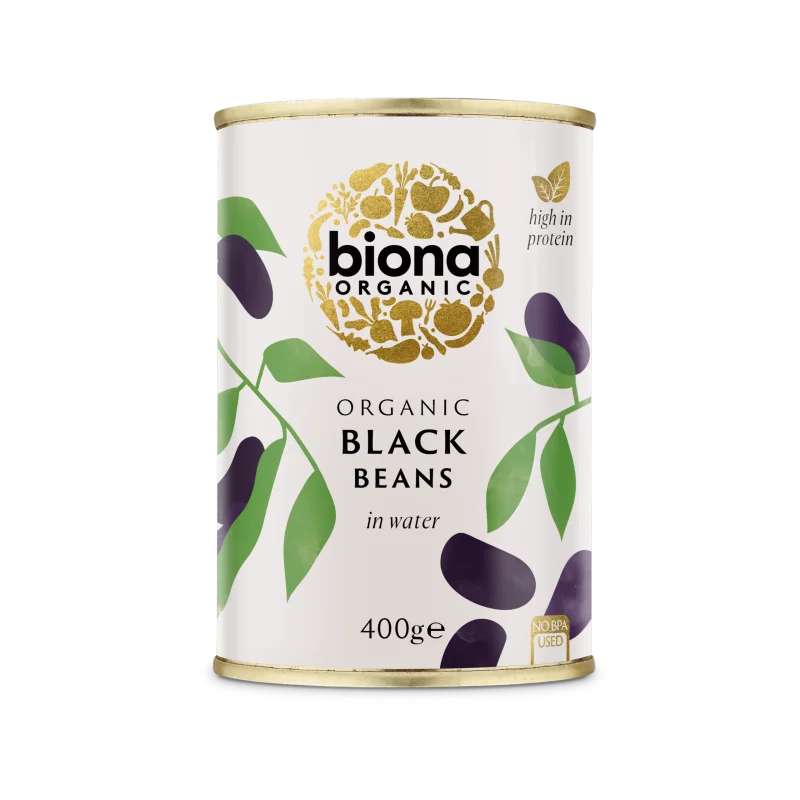 Fasole neagra boabe la conserva bio 400g Biona