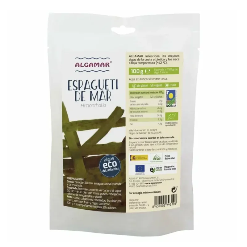 Alge sea spaghetti bio 100g Algamar