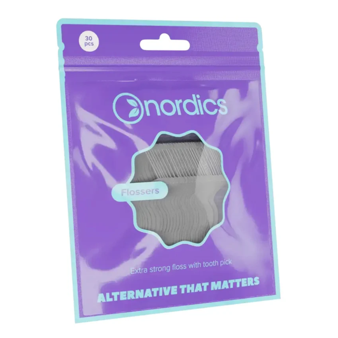 Ata dentara pe suport cu scobitoare 30buc Nordics