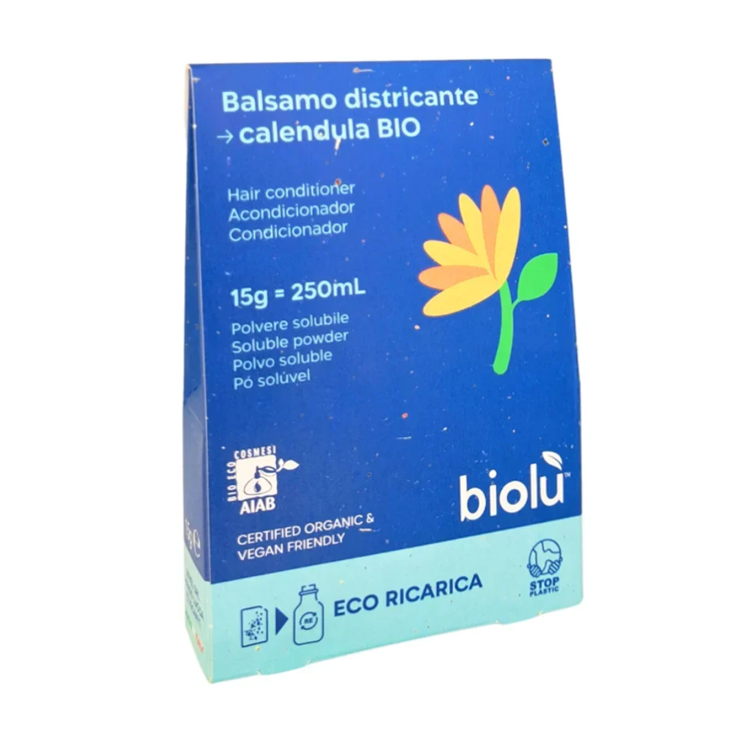 Balsam de par cu galbenele pudra – refill ecologic 15g Biolu