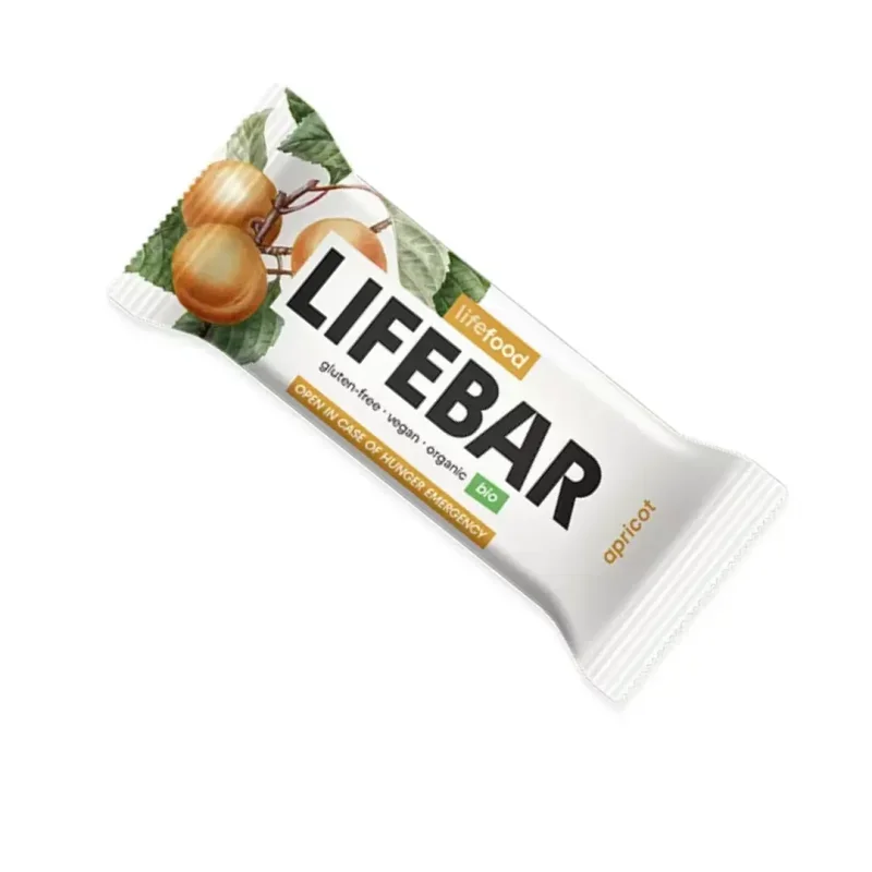 Baton cu caise bio 40g Lifebar