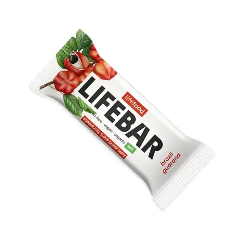 Baton cu nuci braziliene si guarana bio 40g Lifebar