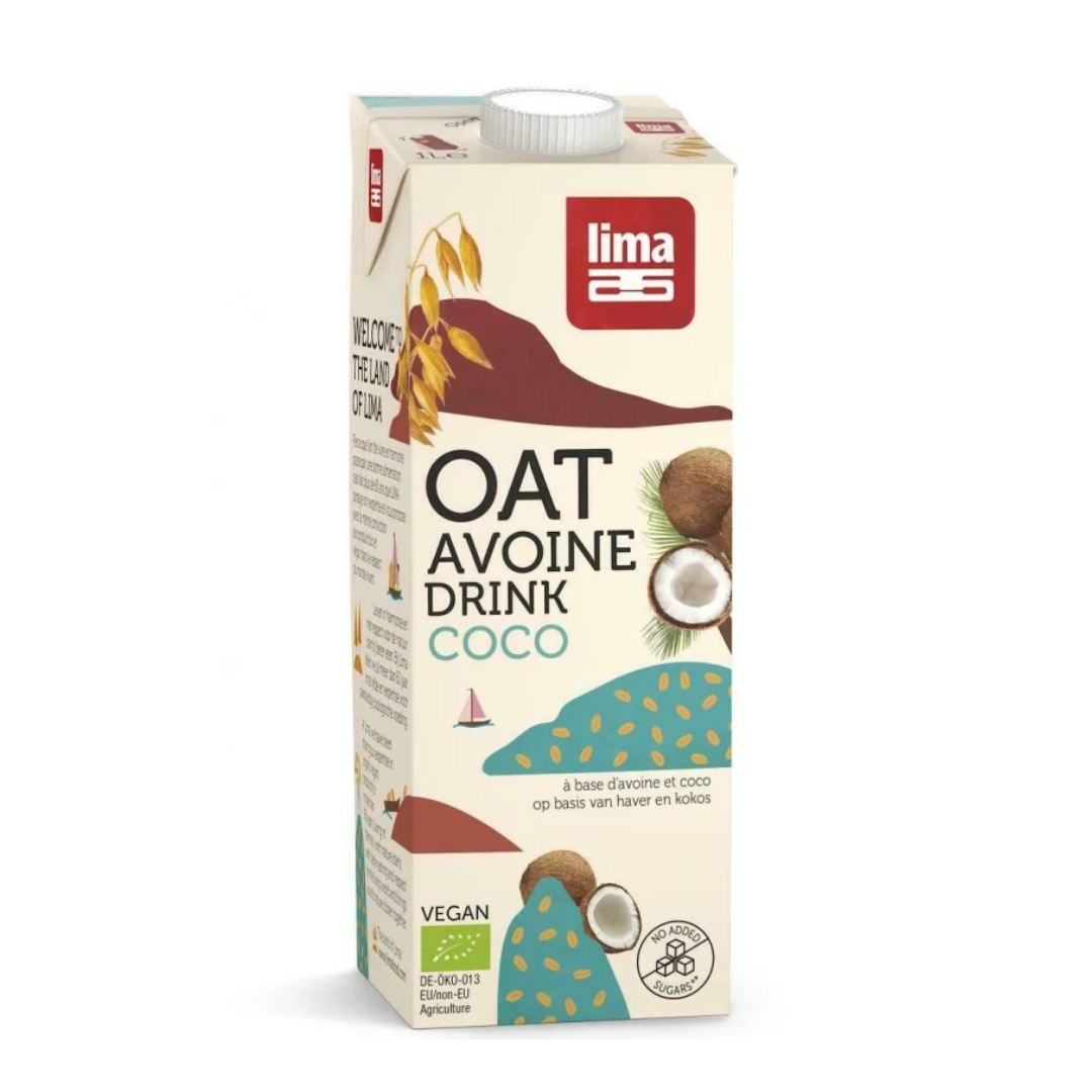 Bautura vegetala de ovaz cu cocos bio 1l Lima