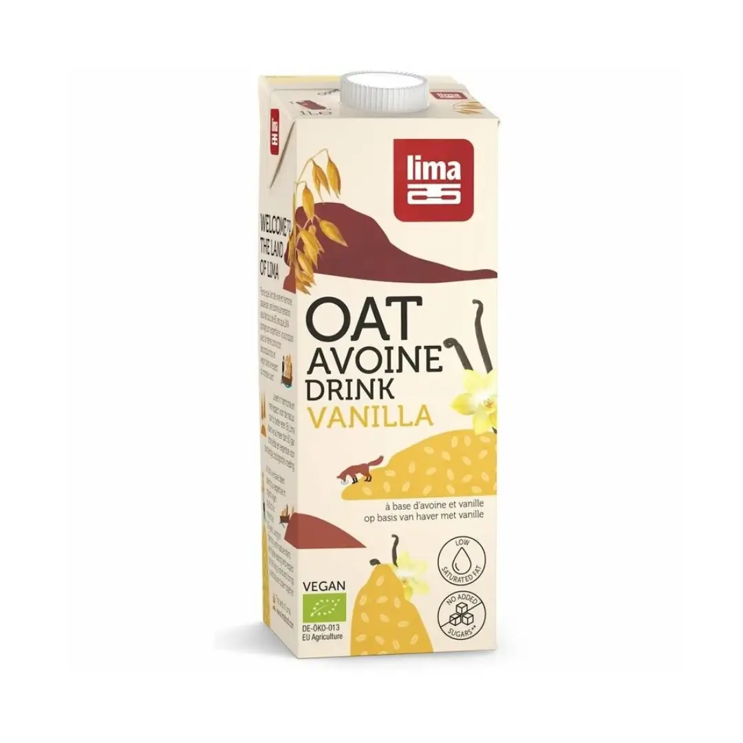 Bautura vegetala de ovaz cu vanilie bio 1l Lima