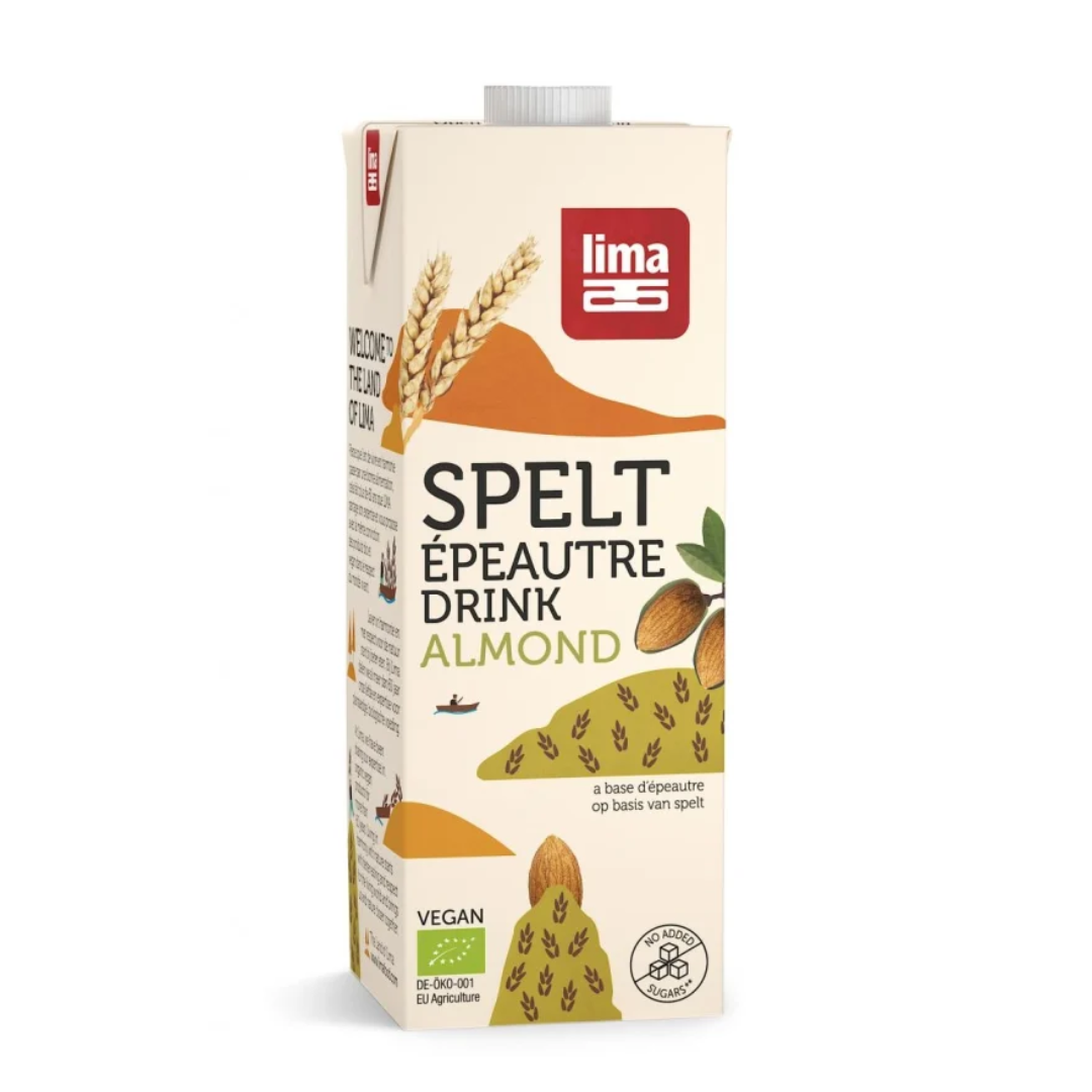 Bautura vegetala de spelta cu migdale bio 1l Lima