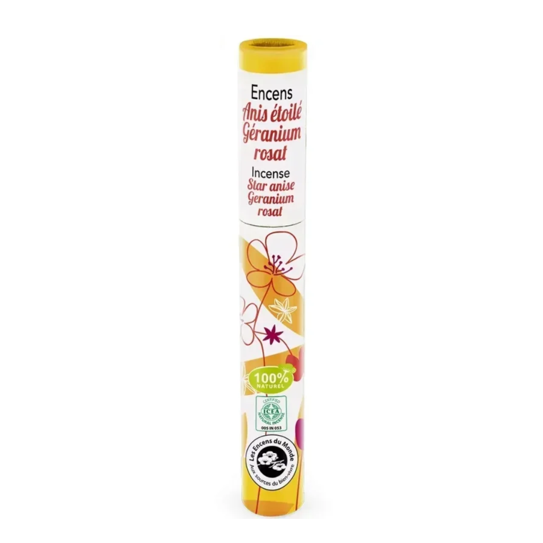 Betisoare parfumate anason stelat si geraniu 30 buc Aromandise