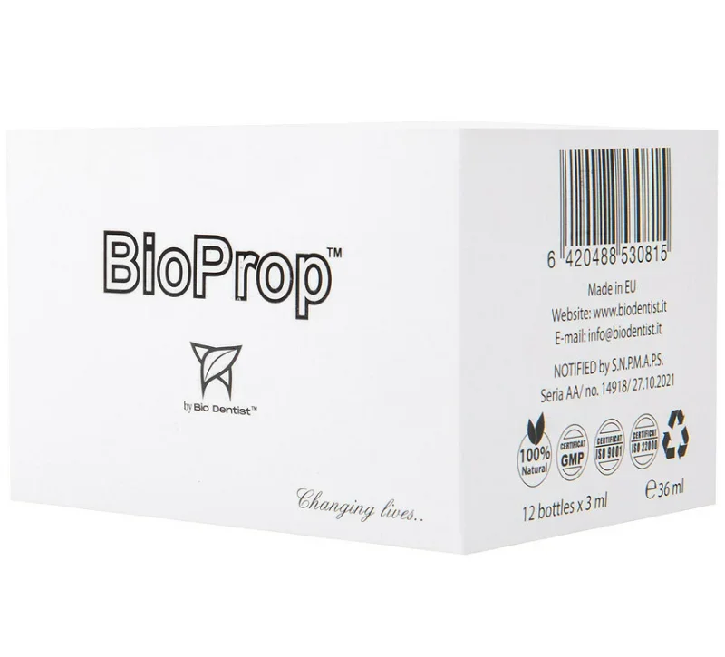 Bio Prop – supliment natural pentru preventie parodontoza si igiena orala 12 doze x 3ml Bio Dentist