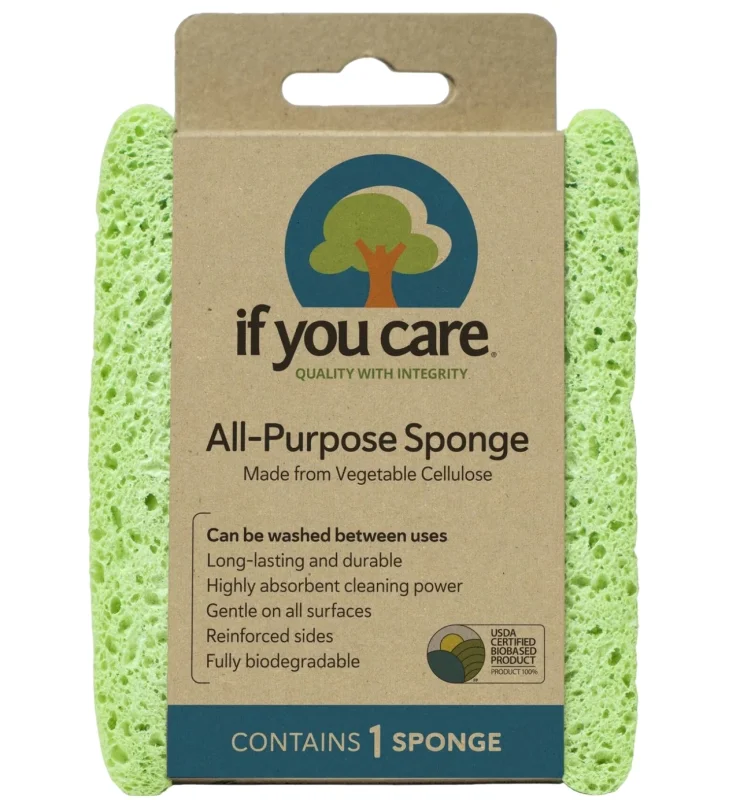Burete de uz universal din celuloza vegetala biodegradabil If You Care