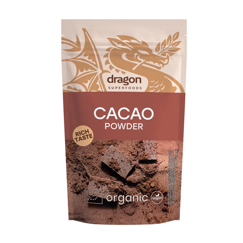 Cacao pudra bio 200g Dragon Superfoods