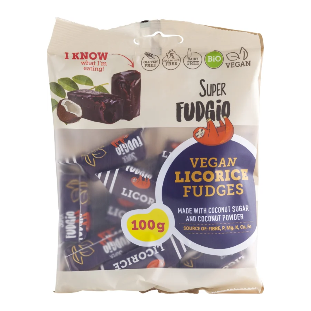 Caramele – aroma lemn dulce bio 100g Super Fudgio