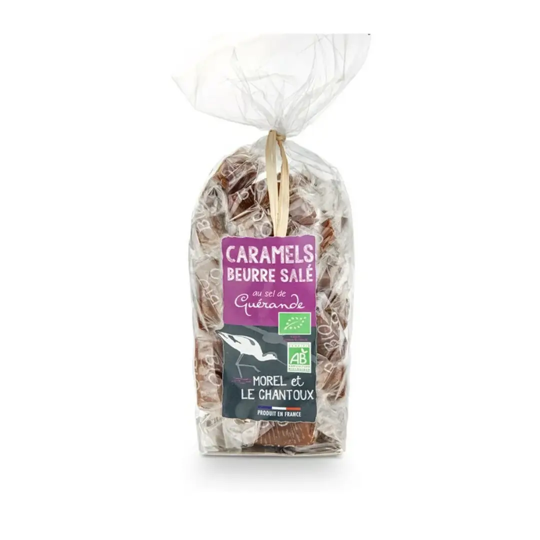 Caramele cu sare de mare bio 180g Morel et Le Chantoux