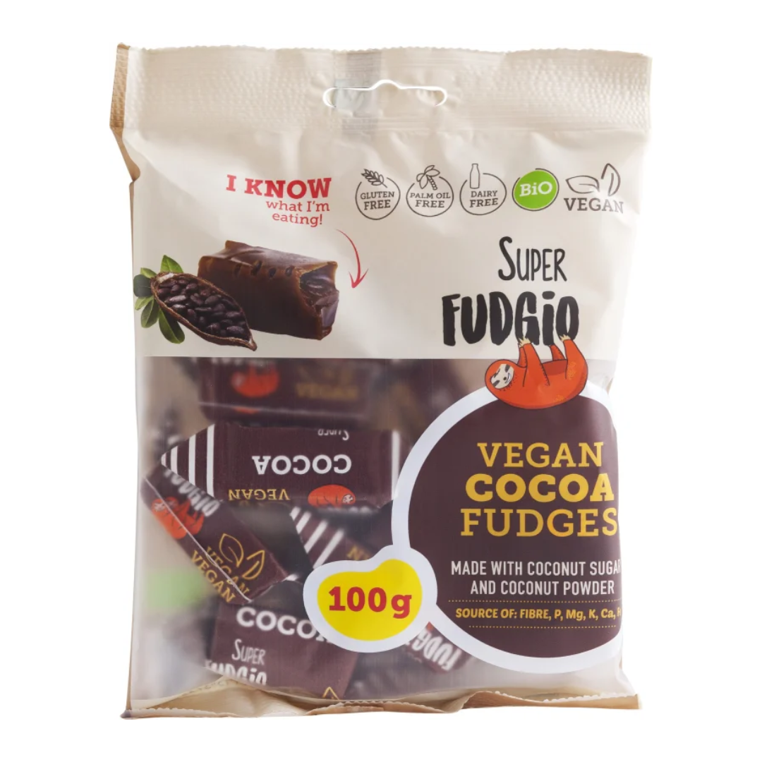 Caramele – aroma cacao bio 100g Super Fudgio