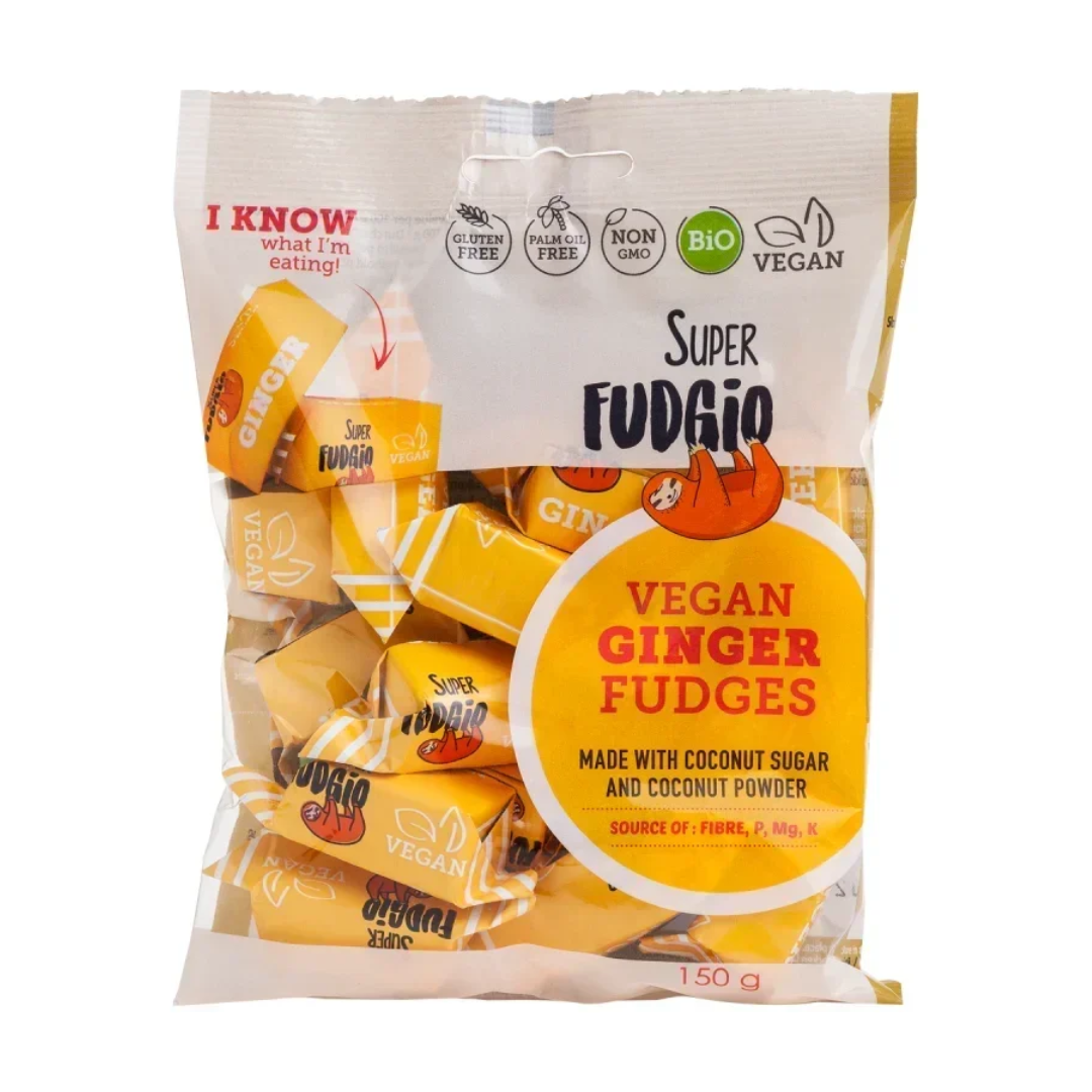 Caramele – aroma ghimbir bio 150g Super Fudgio