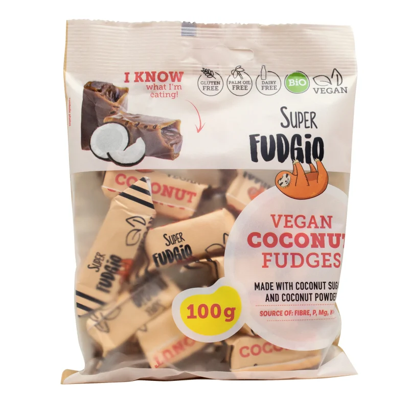 Caramele – aroma cocos bio 100g Super Fudgio