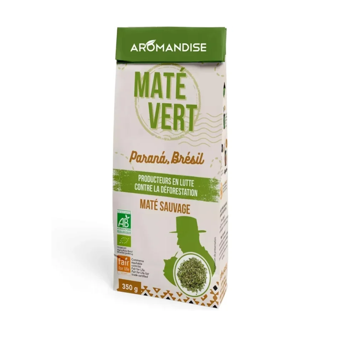 Ceai mate verde salbatic bio 350g Aromandise